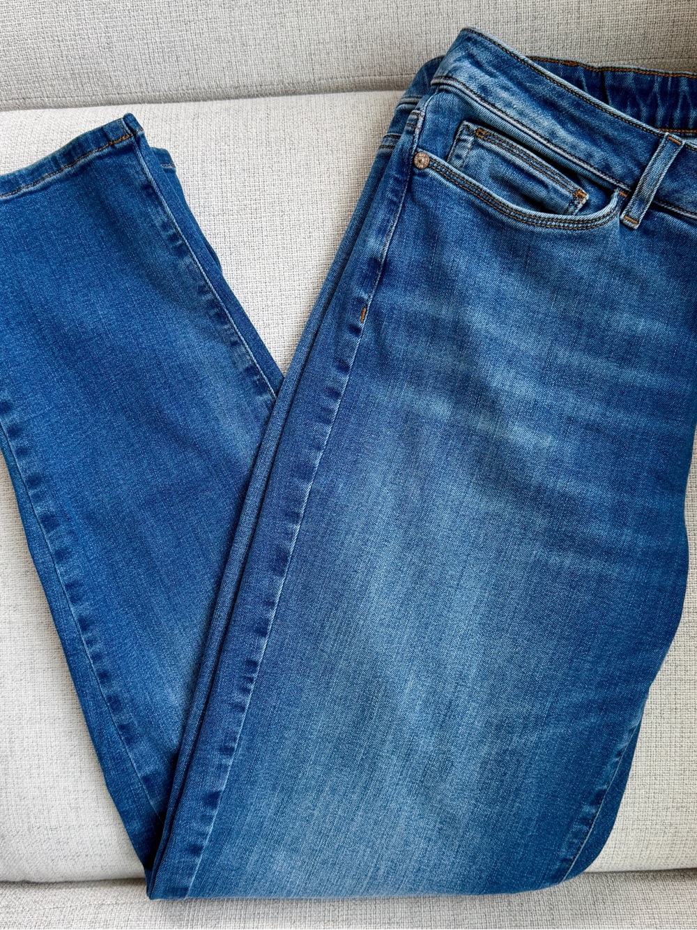 J. Jill Boyfriend Jeans in Medium Blue Wash - Picture 3 of 8